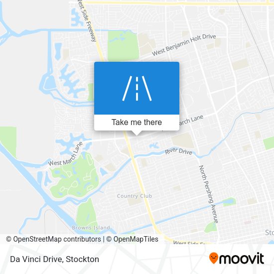 Mapa de Da Vinci Drive