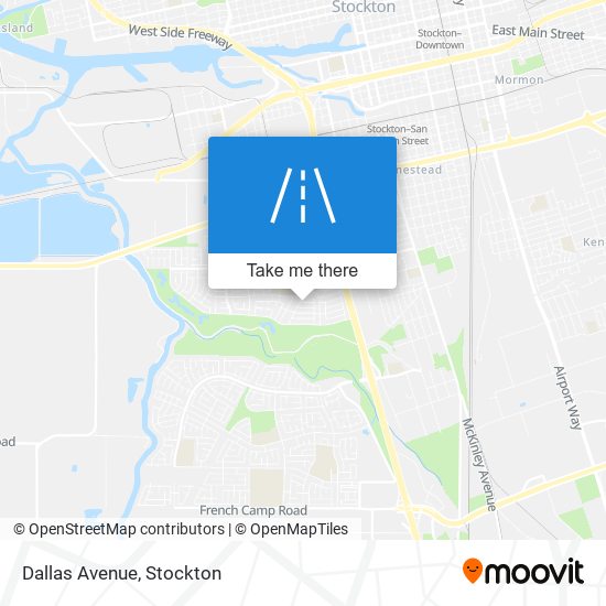 Mapa de Dallas Avenue