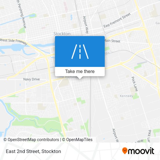 Mapa de East 2nd Street