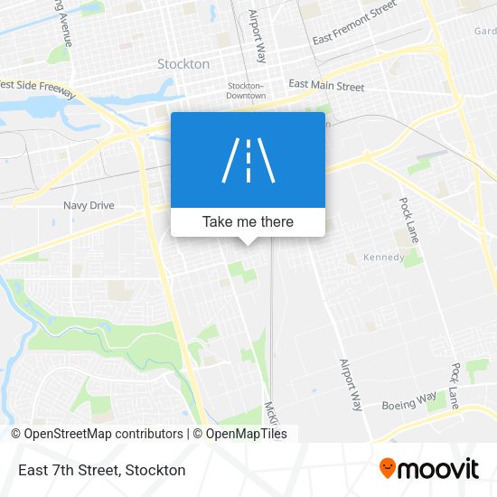 Mapa de East 7th Street