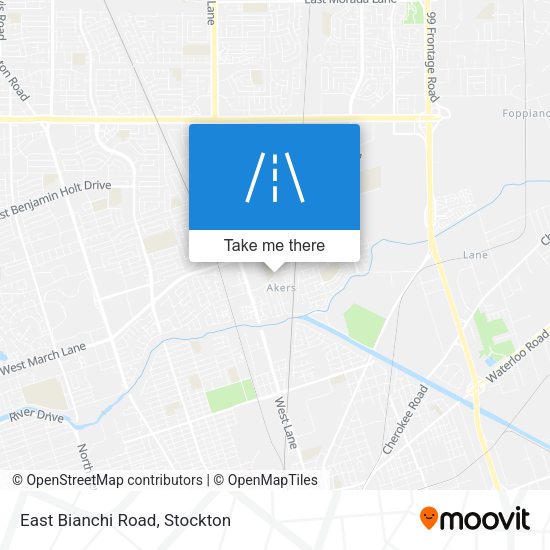 Mapa de East Bianchi Road