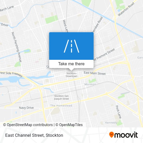 East Channel Street map