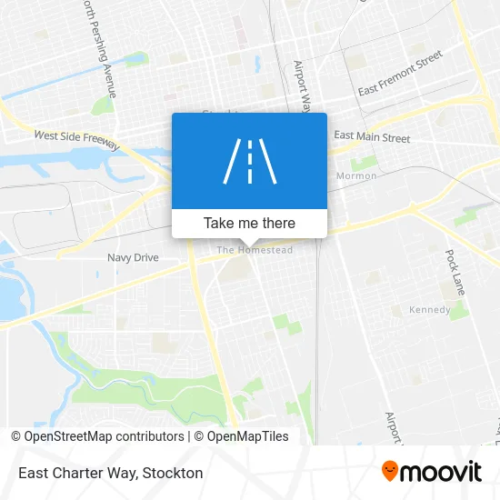 East Charter Way map