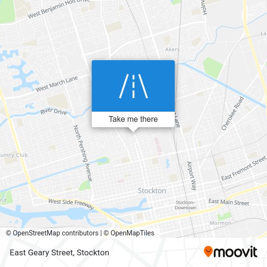East Geary Street map