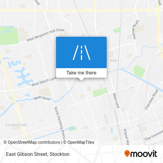 East Gibson Street map