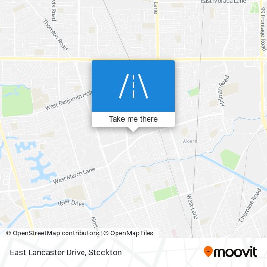 Mapa de East Lancaster Drive