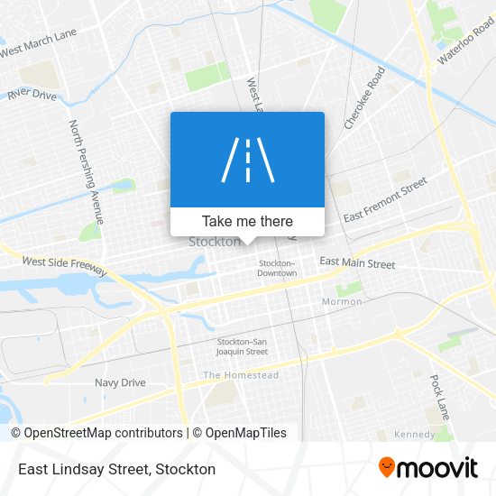 East Lindsay Street map