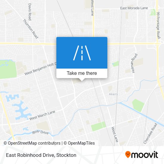 Mapa de East Robinhood Drive