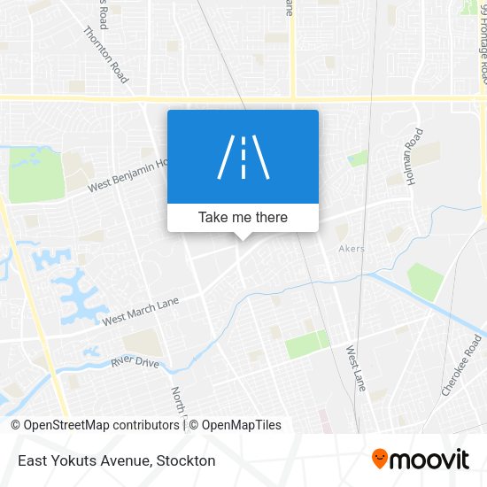 Mapa de East Yokuts Avenue