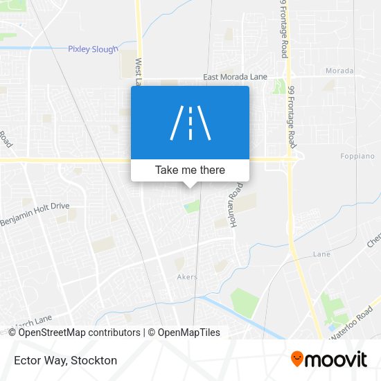 Ector Way map