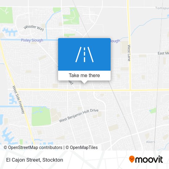 Mapa de El Cajon Street