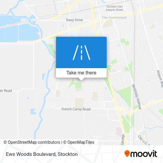 Ews Woods Boulevard map