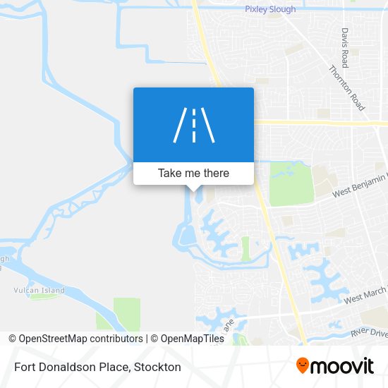 Fort Donaldson Place map