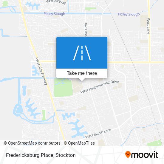 Fredericksburg Place map