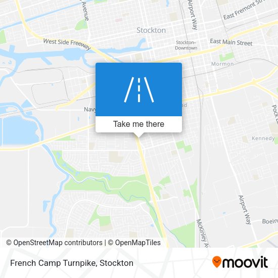 French Camp Turnpike map