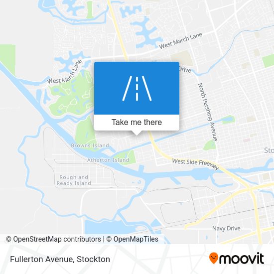 Fullerton Avenue map