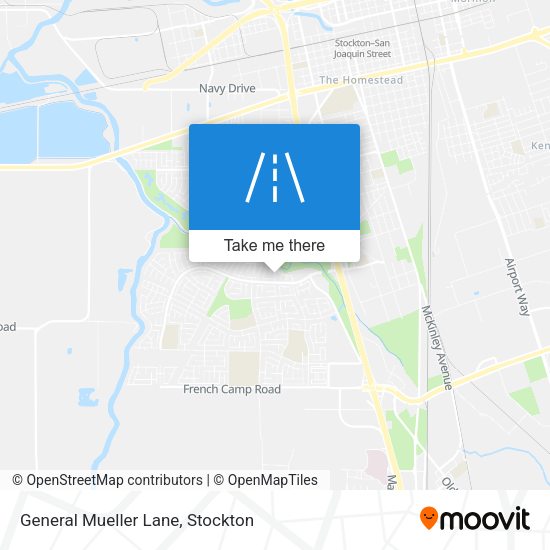 Mapa de General Mueller Lane