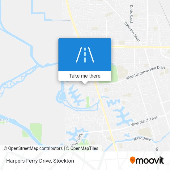 Harpers Ferry Drive map