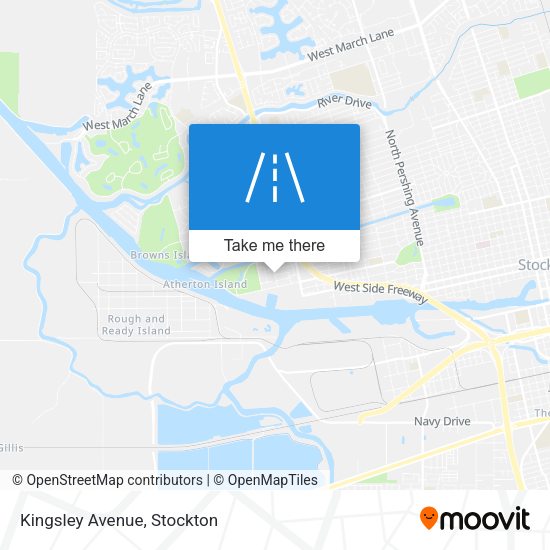 Mapa de Kingsley Avenue