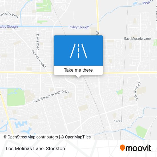 Mapa de Los Molinas Lane
