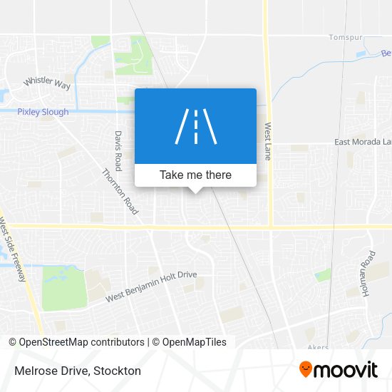 Mapa de Melrose Drive