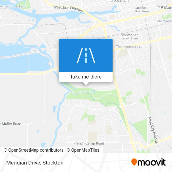 Meridian Drive map