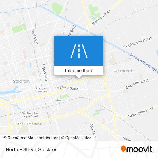 Mapa de North F Street