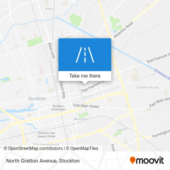 North Gratton Avenue map