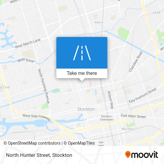 North Hunter Street map