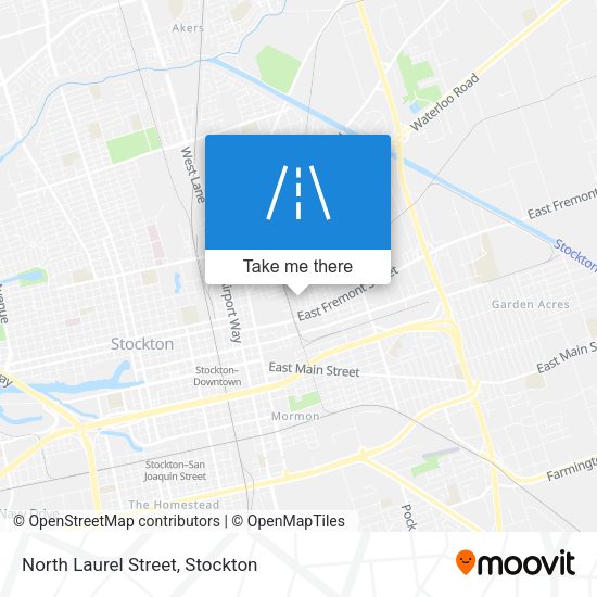 North Laurel Street map
