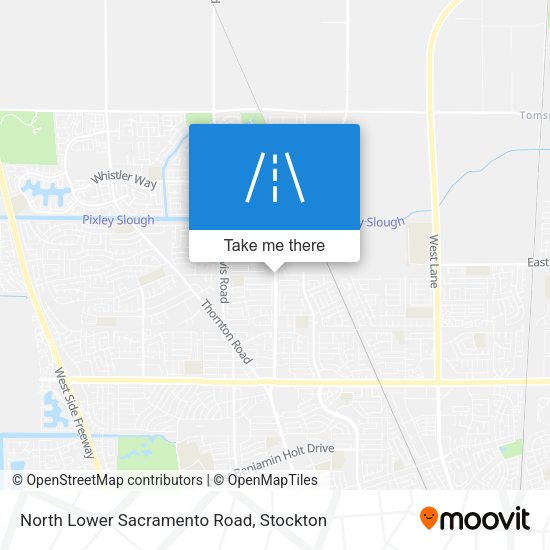 North Lower Sacramento Road map