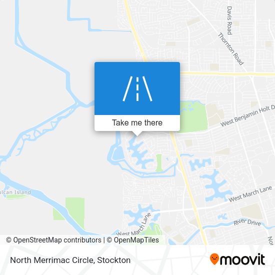 North Merrimac Circle map