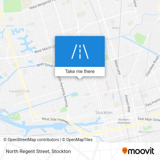 North Regent Street map