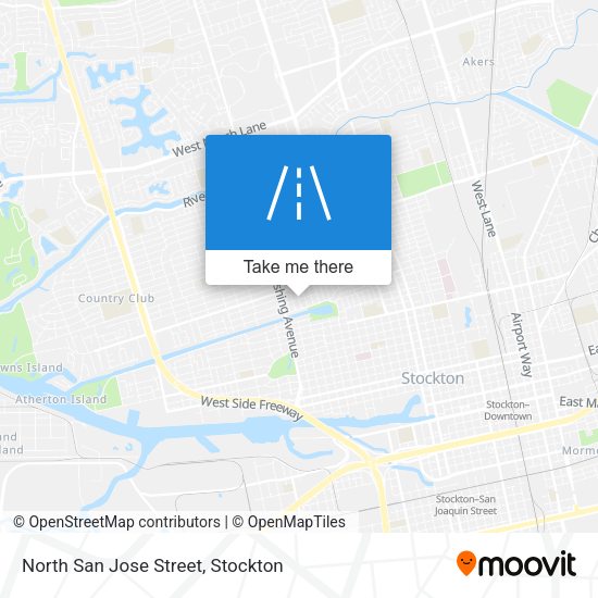North San Jose Street map