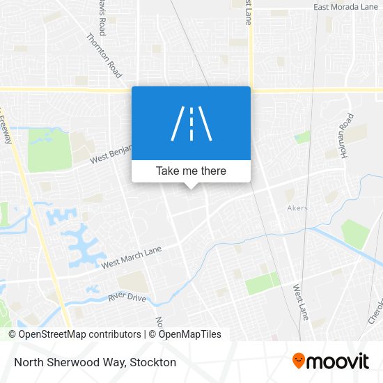 North Sherwood Way map