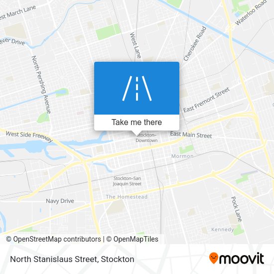 North Stanislaus Street map