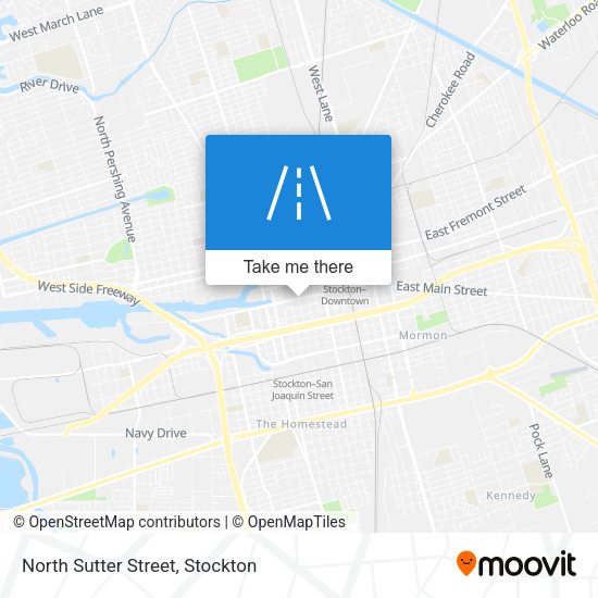 North Sutter Street map