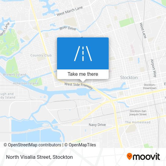 North Visalia Street map