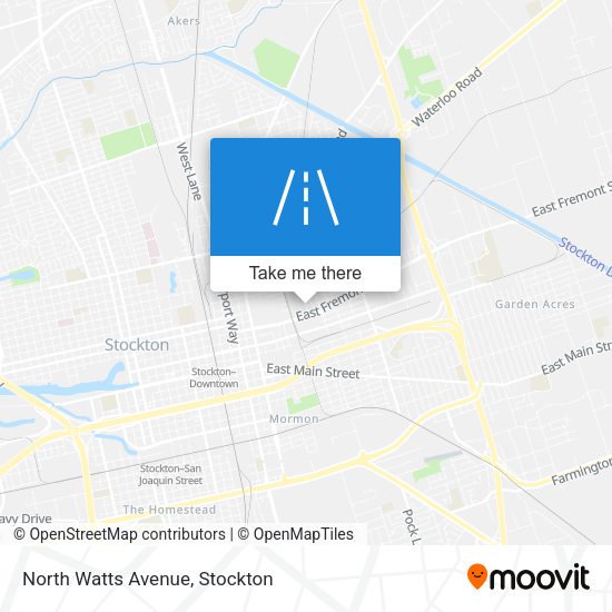 Mapa de North Watts Avenue