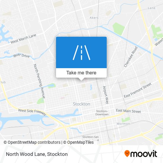 North Wood Lane map