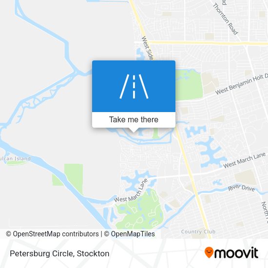 Mapa de Petersburg Circle