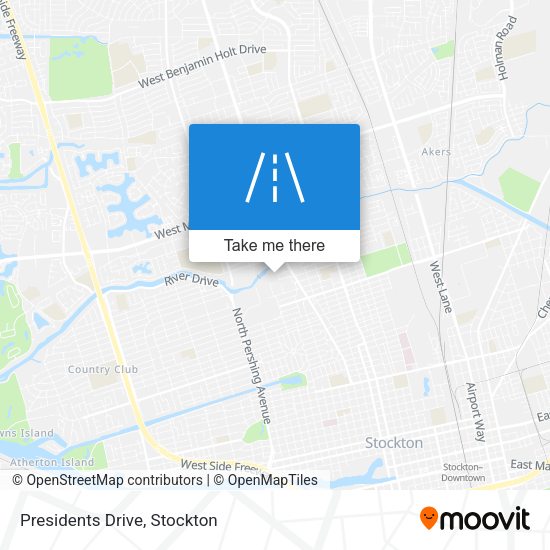 Presidents Drive map