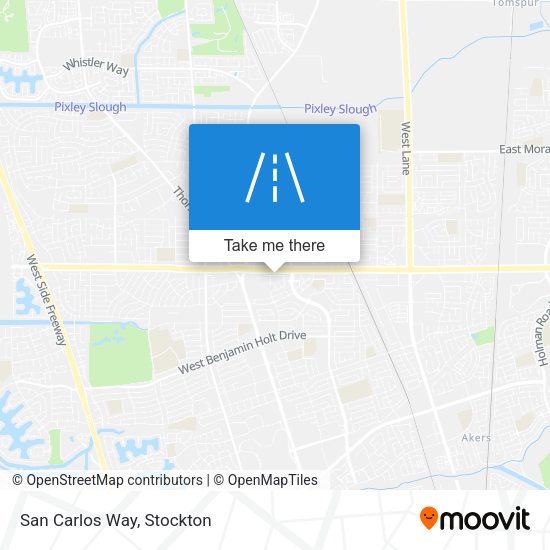 San Carlos Way map