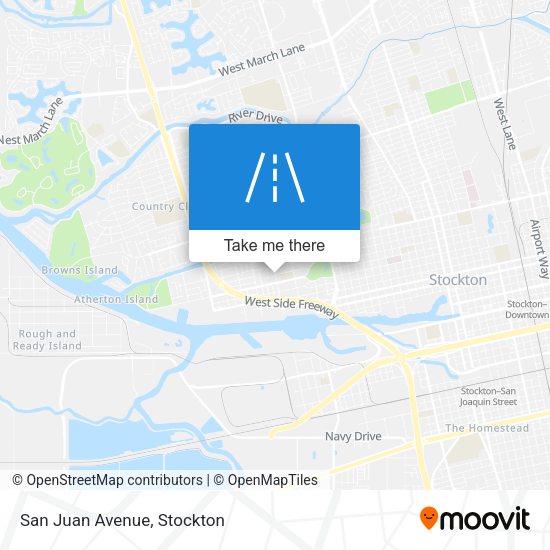 Mapa de San Juan Avenue