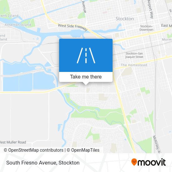 South Fresno Avenue map