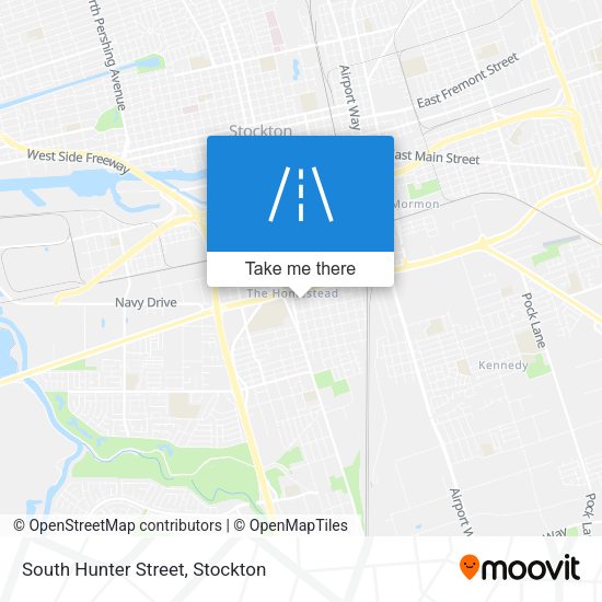 South Hunter Street map