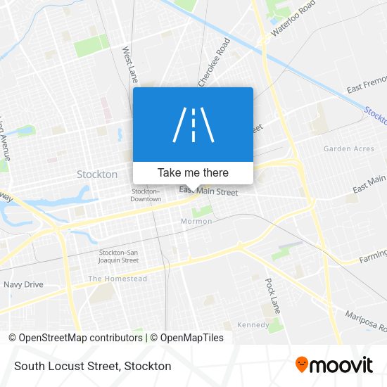 South Locust Street map