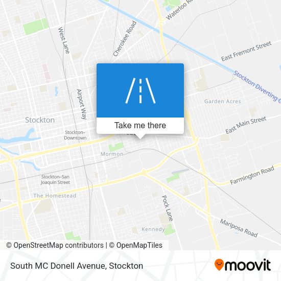 South MC Donell Avenue map