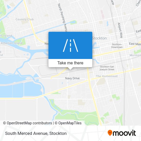 South Merced Avenue map