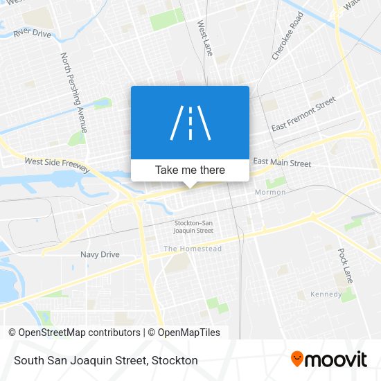 Mapa de South San Joaquin Street
